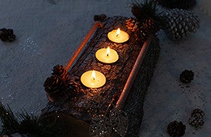 Fabriquer un porte-bougies de table