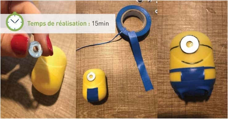 Recyclez un œuf Kinder en Minion