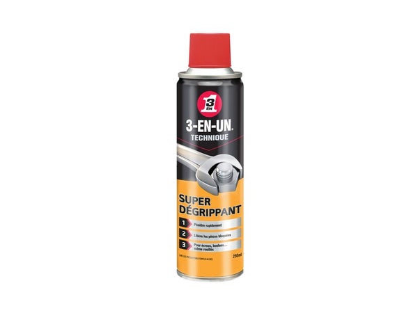 Dégrippant Polyvalente En Aérosol, 250 Ml 3-En-Un Technique