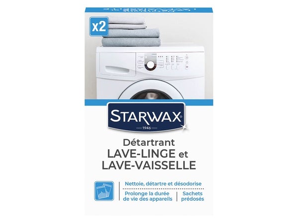 Nettoyant Détartrant Lave-Linge Et Lave-Vaisselle Starwax 2 X 75 G