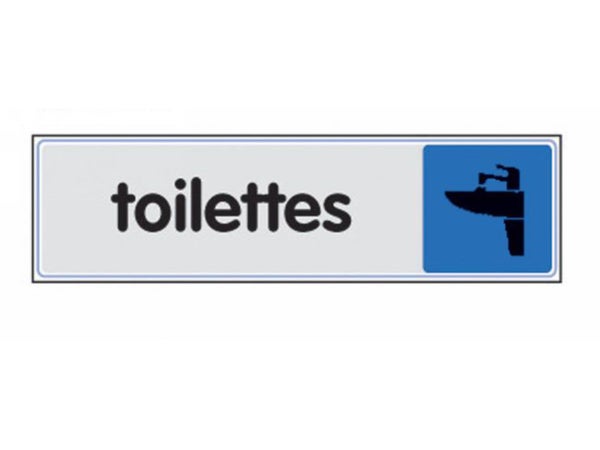 Plaque Toilettes H/F En Plastique