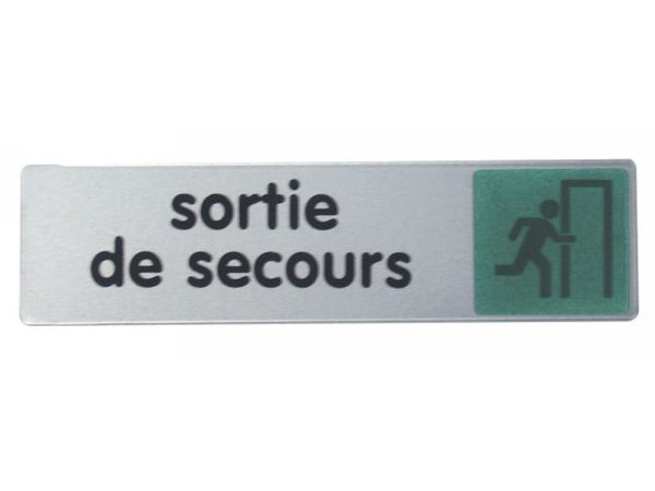Plaque Sortie De Secours En Plastique