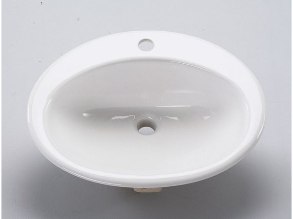 Vasque À Encastrer Céramique L.54 X P.44 Cm Diam.54 Cm Blanc