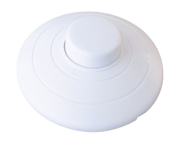 Interrupteur À Pied Tibelec, Plastique, Blanc