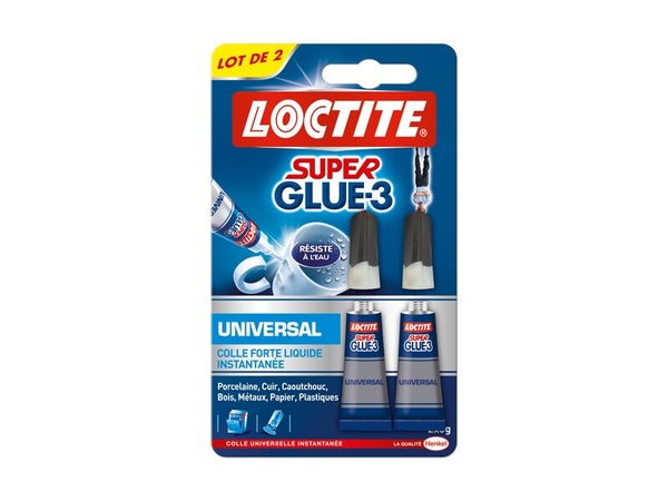 Colle Glue Liquide Super Glue 3 Liquide Loctite, 6 G