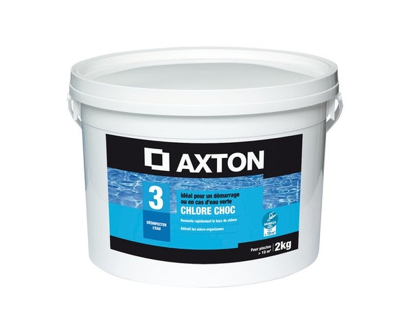 Chlore choc piscine AXTON, granulé 2 kg