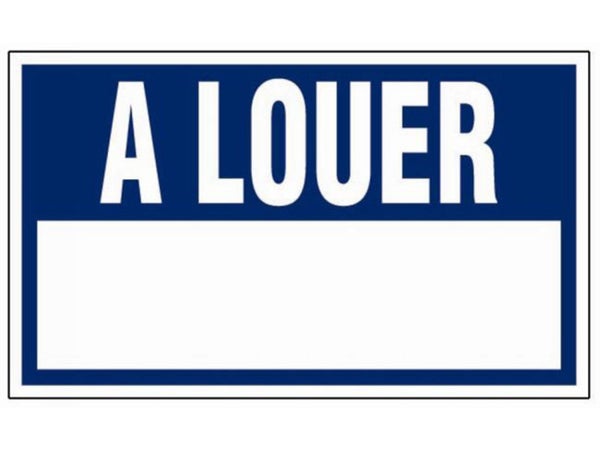 Plaque À Louer En Plastique