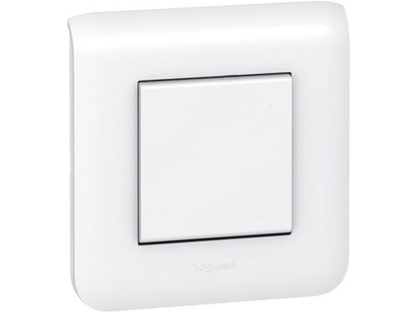 Poussoir Mosaic, Blanc, Legrand