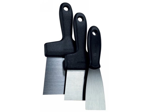 Lot de 3 couteaux à enduire, manche plastique