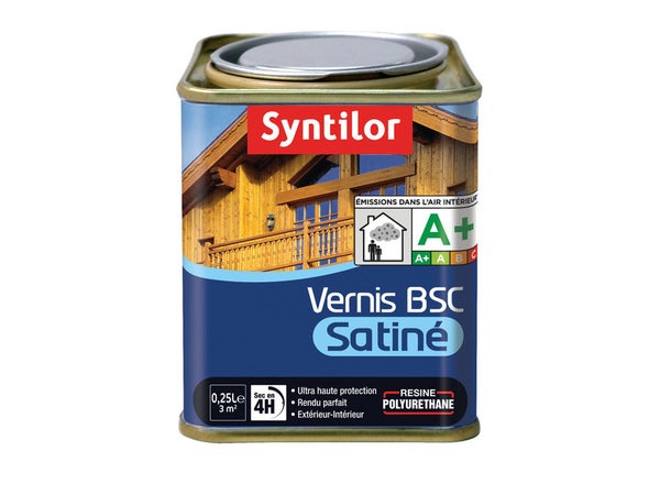 Vernis Bois Extérieur Syntilor Bsc Chêne Foncé Satiné 0.25 L