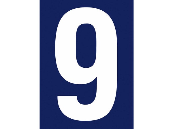 Chiffre 9 En Plastique