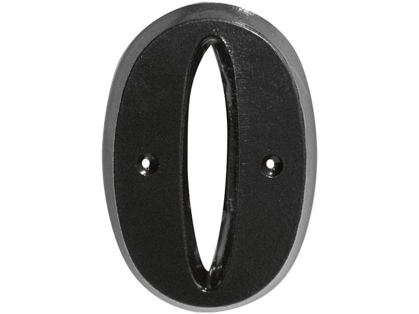 Chiffre 0 En Zamak Mat H.8 X L.4.5 Cm
