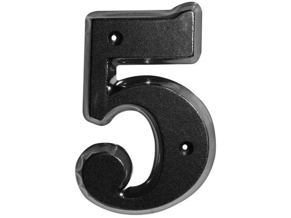 Chiffre 5 En Zamak Mat H.8 X L.4.5 Cm