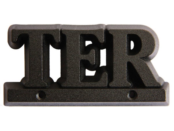 Lettre Ter En Zamak Mat H.8 X L.4.5 Cm