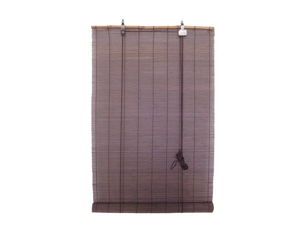 Store Enrouleur Tamisant, Chocolat Bambou, L.150 X H.200 Cm