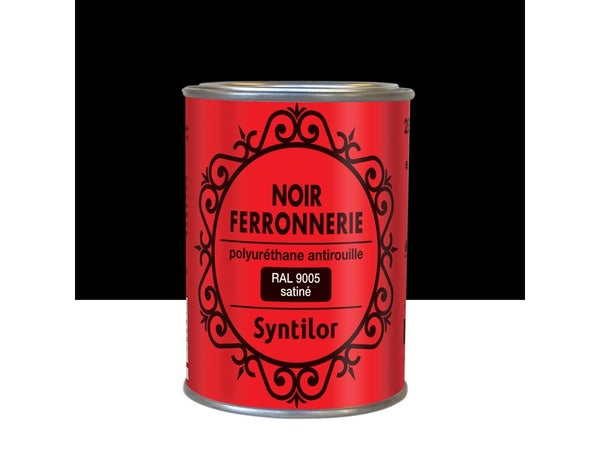 Peinture Ferronnerie Extérieur Syntilor, Noir, 0.25 L