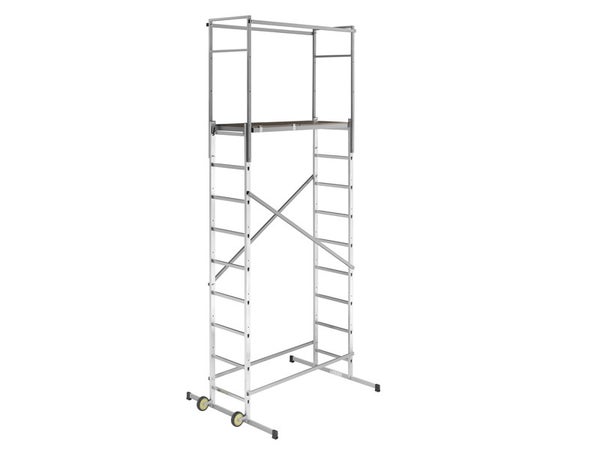 Echafaudage Aluminium Hobbystep H5 Hailo Hauteur De Travail 4.5 M