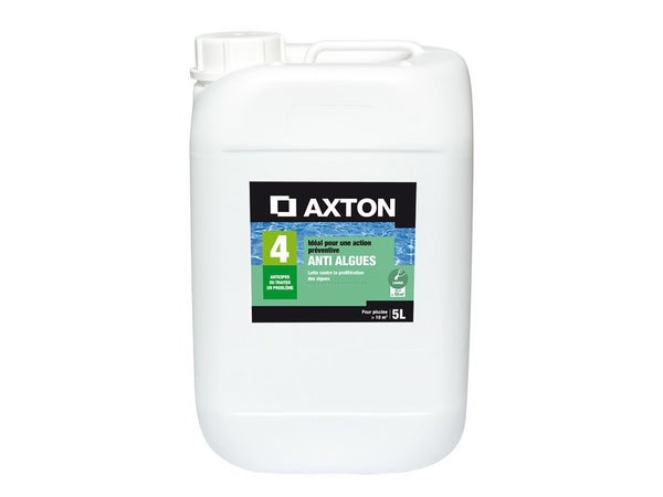 Anti-algues piscine AXTON, liquide 5 litres