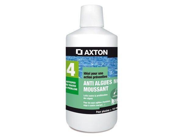 Anti-algues piscine AXTON, liquide 1 litre