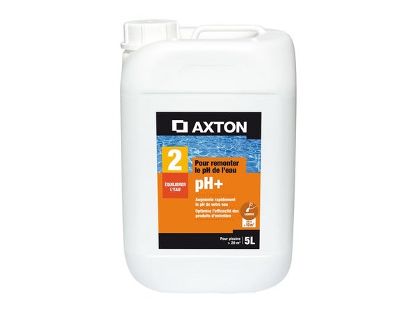 Rehausseur de ph piscine AXTON, liquide 5 litres
