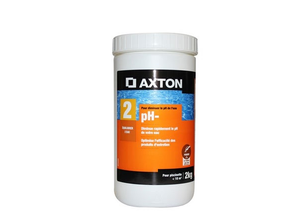 Réducteur de ph piscine AXTON, en poudre 2 kg