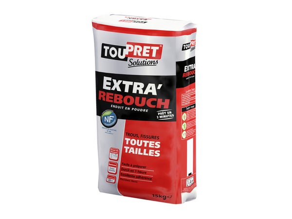 Enduit De Rebouchage Toupret Extra Rebouch 15 Kg En Poudre, Pour Mur / Plafond I