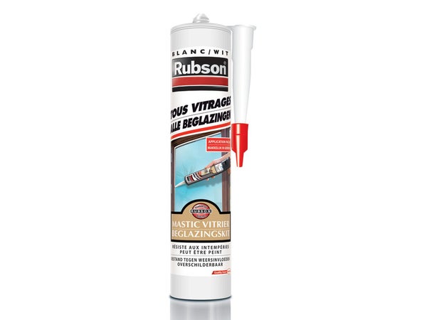 Mastic D'Étanchéité Vitrier Rubson Isolation 280 Ml Blanc