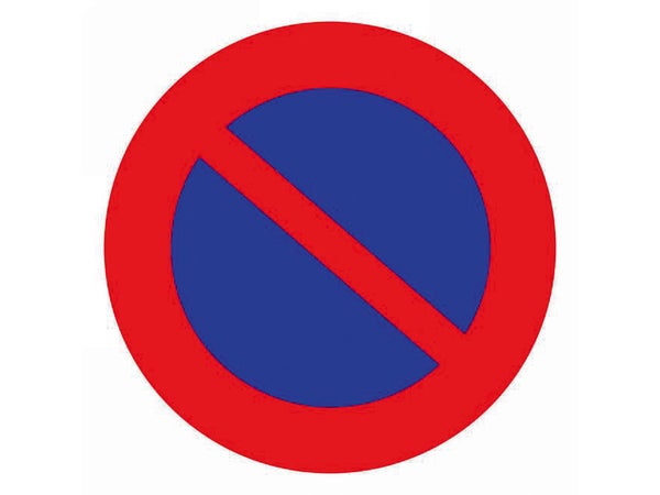 Disque Défense De Stationner En Plastique
