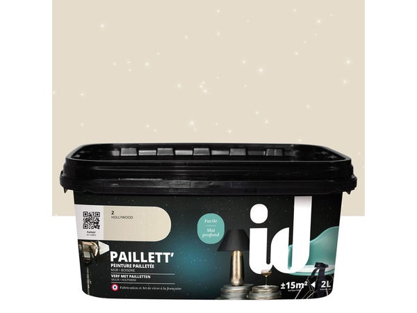 Peinture À Effet, Paillett', Beige Hollywood, 2 L