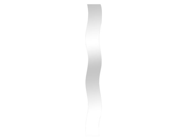 Miroir non lumineux découpé vague l.20,1 x L.160 cm Vague