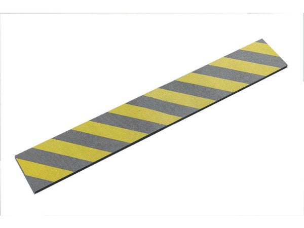 2 bandes antichoc 1 m x 15 cm noir et jaune