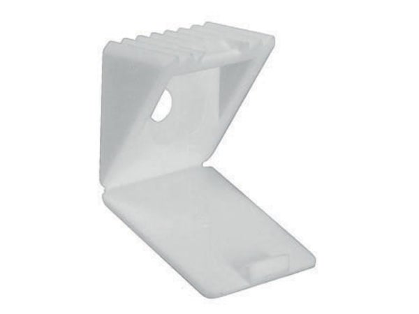 Lot De 8 Taquets À Visser, Plastique Blanc