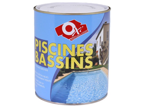 Peinture Piscine Et Bassin Extérieur Oxytol, Bleu, 2.5 L