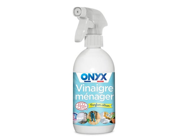 Vinaigre ménager 14° en spray, ONYX, parfum citron, 500 ml