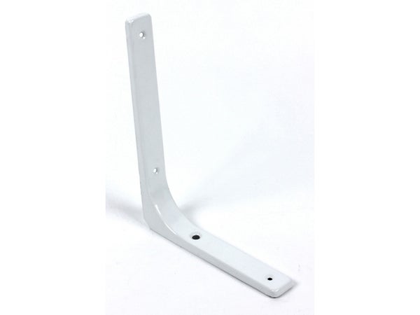 Equerre Moderne Acier Epoxy Blanc, H.20 X P.25 Cm