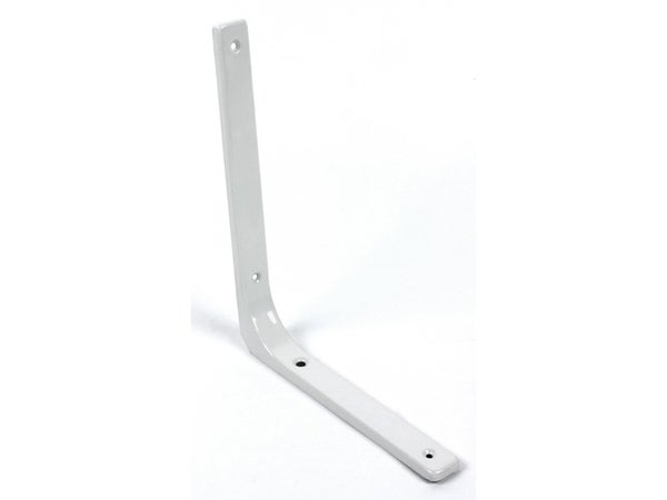 Equerre Moderne Acier Epoxy Blanc, H.25 X P.30 Cm
