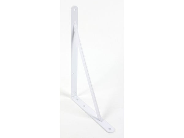 Equerre Dolmen Acier Epoxy Blanc, H.26.8 X P.40 Cm
