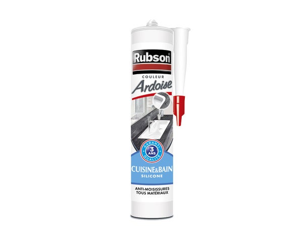 Mastic D'Étanchéité Cuisine Et Bain Rubson Silicone Ardoise 280Ml