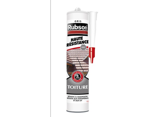 Mastic D'Étanchéité Toiture Rubson Haute Résistance 280 Ml Gris