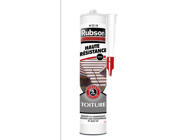 Mastic D'Étanchéité Toiture Rubson Haute Résistance 280 Ml Noir