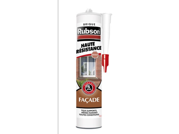 Mastic D'Étanchéité Façade Rubson Haute Résistance 280 Ml Brique