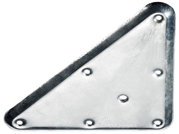 Plaque De Montage Triangulaire Métal À Visser, H.221 X L.126 Mm