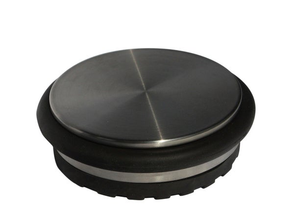 Bloque-Porte Amovible Inox Brossé Gris Diam.10 Cm X H.4.3 Cm