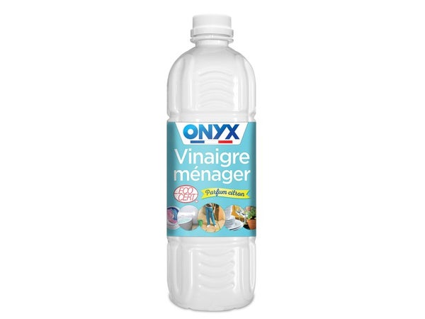 Vinaigre ménager 14° liquide ONYX, parfum citron, 1L