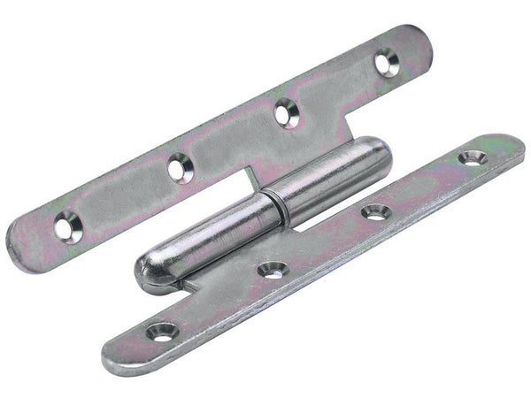 Paumelle Inox Pour Porte Hettich, L.140 X L.55 Mm