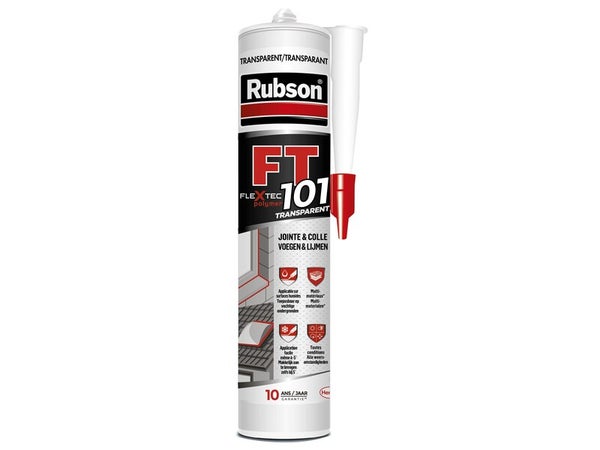 Mastic D'Étanchéité Toute Destination Rubson Ft101 280 Ml Transparent