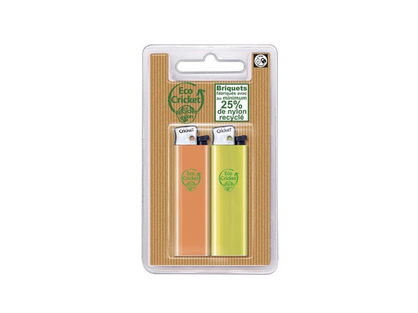 Blister de 2 briquets Cricket