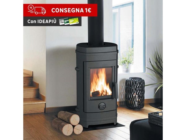 Poêle À Bois Invicta Remilly Anthracite, 7 Kw