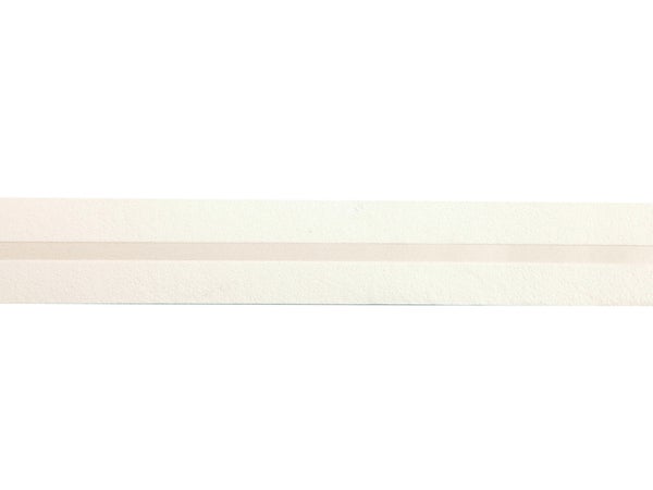 Galon, Vinyle Expansé Adhésive Liseret Argent, L.4 Cm X L.10 M, Blanc