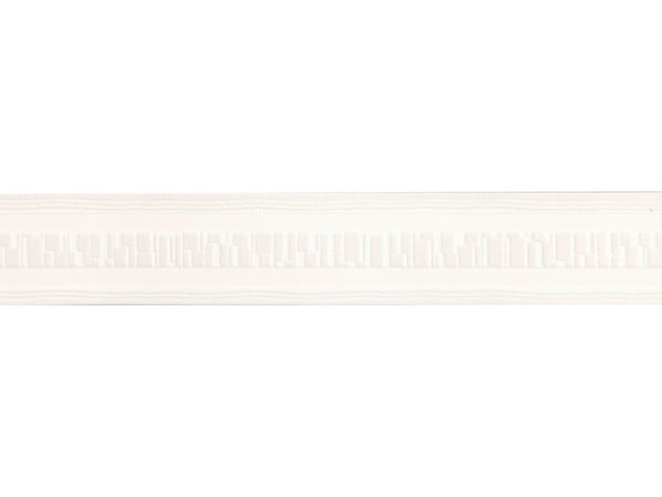 Galon, Vinyle Expansé Adhésive Aspect Brique, L.3.5 Cm X L.10 M, Blanc